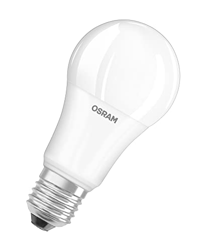 Osram LED Lamps Base Classic A, in Kolbenform mit E27-Sockel, Nicht Dimmbar, Ersetzt 100 Watt, Matt, Kaltweiß - 4000 Kelvin, 3er-Pack