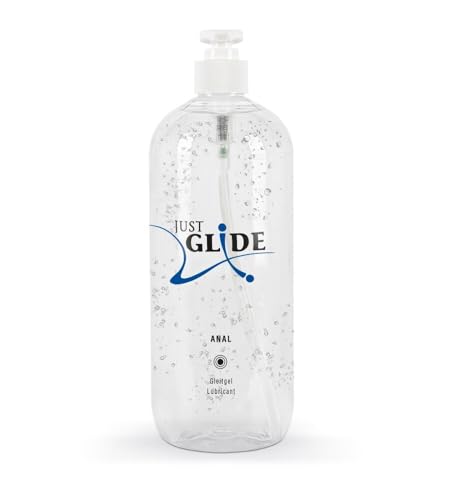 Just Glide Anal - intensives Anal-Gleitgel für Frauen und Männer, wasserbasiert, vegan, fett- und ölfrei, geeignet für Sex-Toys und Kondome, 1000 ml