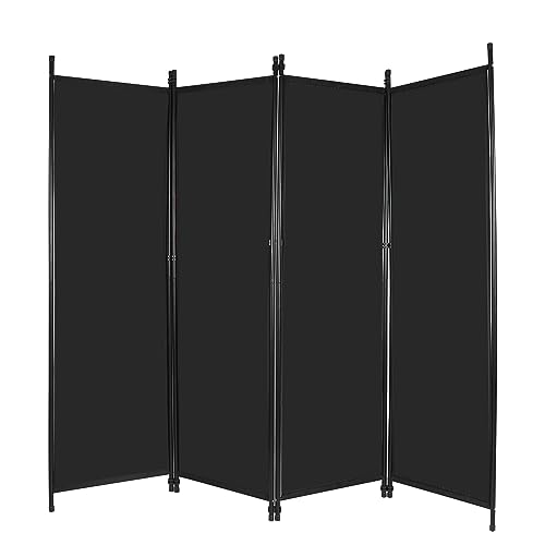REDCAMP Paravent Raumteiler klappbar, 4-teilig, Innen Outdoor, 205x173cm