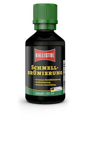 BALLISTOL Unisex Erwachsene Waffenpflege Klever Schnellbrünierung Ballistol 23630 Schnellbruenierung 50ml, keine farbe, Einheitsgröße EU