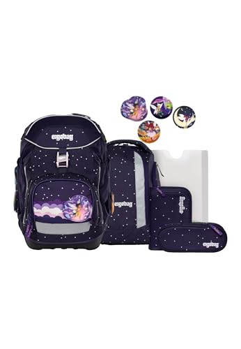ergobag Schulranzen-Set Pack Set SternguckBär - Lila