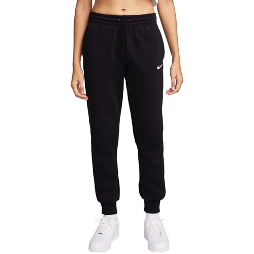 Nike Damen NSW Phnx FLC Mr Pant Std Hose, Black/Sail, S EU