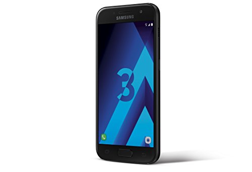 2017 SAMSUNG Galaxy A3, 16 Go, Simple SIM, Noir Débloqué (Generalüberholt)