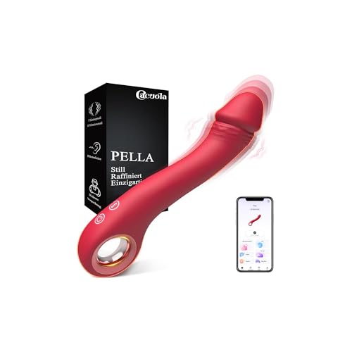 Cacuola Dildo Vibrator mit Gebogene Stoßfunktion, Vibratorensets für Frauen