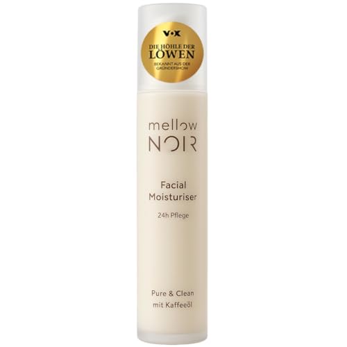 mellow NOIR Facial Moisturizer 50ml | 24h Feuchtigkeit | Feuchtigkeitscreme für das Gesicht | Gesichtscreme für Damen & Männer | Vegan | zertifizierte Naturkosmetik