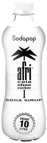 Sodapop Sirup afri Cola Zero, zuckerfrei, Getränkekonzentrat, 1 Flasche ergibt 10 L Fertiggetränk, 500 ml