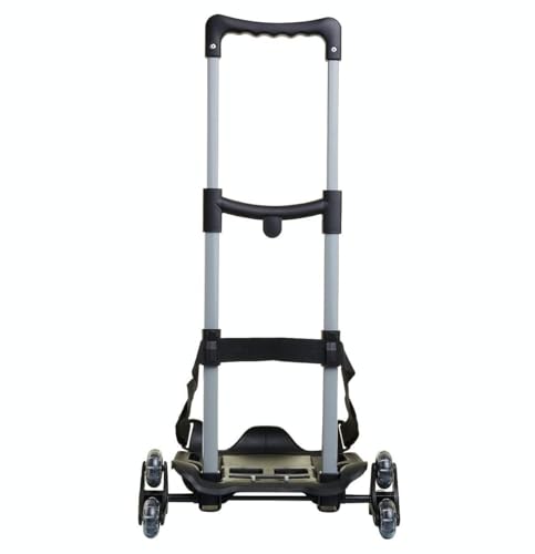 SJ GANG STYLE JAM GANG Schultrolley für Kinder; Trolley für Schulranzen und Rucksäcke von Seven & SJ, Einfach zum Ziehen für Mädchen und Jungen, schwarz