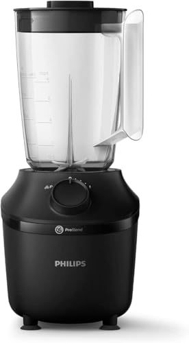Philips HR2041/41 Standmixer (450 Watt, ProBlend-Technologie, 1,9 Liter Kunststoffbehälter, inkl. Trinkflasche) schwarz