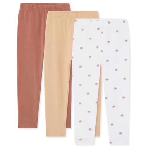 Bramble & Bear Unisex Baby (3er-pack) Weiche Für Und Kleinkinder Leggings, Verschiedene Brauntöne, 9-12 Monate EU