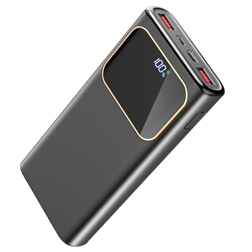 Coucur Power Bank, 2025 Powerbank 20000mAh mit 22,5W Schnellladefunktion USB C Input & Output, PD 3.0 QC 4.0 Externer Handyakkus, Powerbank Klein Kompatibel mit iPhone 11 12 13 14 15 16 17 Samsung