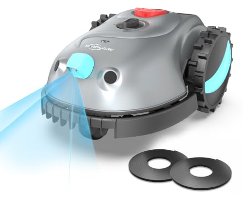 YARDCARE V100 Mähroboter ohne Begrenzungskabel, mit Vision-Navigation, Hindernisvermeidung(150 Arten), 4,0 Ah Akku Rasenmäher Roboter, Rasenroboter mit Graskamm, Ersatzklingen