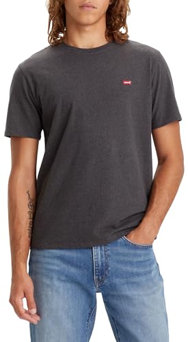 Levi's Herren Ss Original Housemark Tee T-Shirt,Dark Charcoal Heather Dkr,M