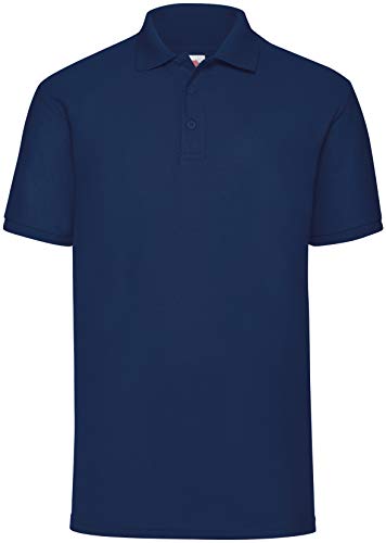 Fruit of the Loom 65/35 Polo Shirt NEU, Farbe:Navy, Größe:XL