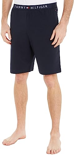 Tommy Hilfiger Herren Sweatshorts Jersey Short Kurz, Blau (Desert Sky), XL