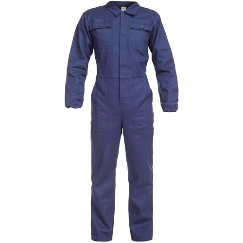 BWOLF ANAX Arbeitsoverall Herren Overall Herren Arbeitskleidung 100% Baumwolle Arbeitsoveralls (Blau Navy1, M)