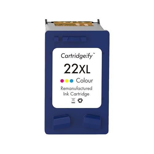 Cartridgeify 22XL Farbe Druckerpatronen Kompatibel mit HP 22 XL Patronen Multipack, für HP PSC 1410, Officejet 4315, Deskjet 3940 D1530 D2360 D2460 F380 F2180 F2224 F4180