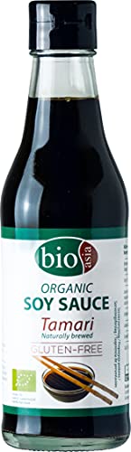 BIOASIA Bio Tamari Sojasauce, natürlich gebraut ohne Zusatzstoffe, glutenfrei (1 x 250 ml)