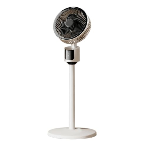 Standventilator sehr leise, Stand Ventilator groß, Ventilator mit Kühlung, Standing Fan, Bodenventilator gross, leistungsstark Ventilatoren mit Fuß, für Schlafzimmer Wohnzimmer Bedroom, Weiß