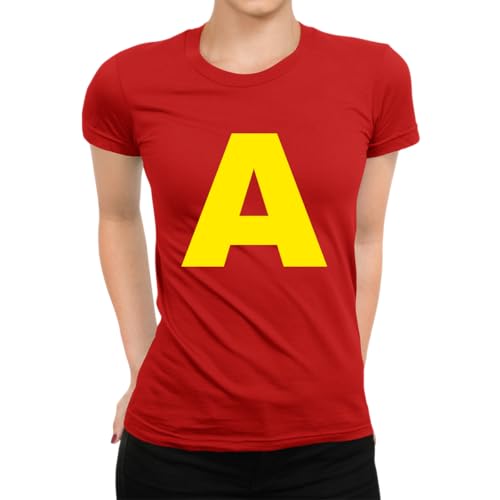 Streifenhörnchen A S T Buchstaben Faschingskostüm Gruppen Verkleidung - Karneval Fasching Kostüm Damen T-Shirt, Rot, S