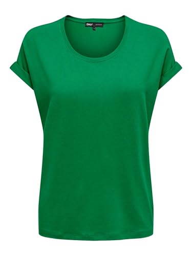 ONLY Damen Onlmoster S/S O-Neck Top Noos JRS T-Shirt, Jolly Green, M EU