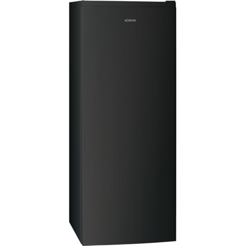 Bomann® Gefrierschrank Nofrost freistehender Tiefkühlschrank 161 L | Total No Frost - nie wieder abtauen - Schnellgefrierfunktion u. MultiAirflow-System | Türanschlag wechselbar | GS 7343 dark inox
