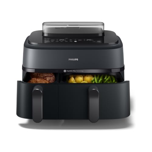 Philips Steam Airfryer 5000 Heißluftfritteuse, Schwarz, 9 L
