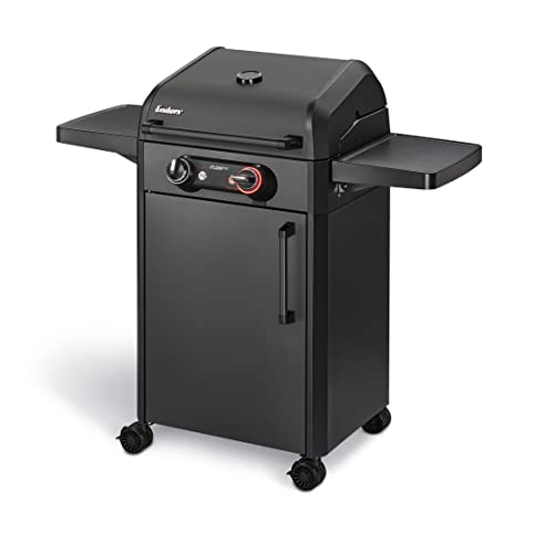 Enders Elektrogrill eFLOW PRO 2 TURBO SHADOW, Gussrost SWITCH GRID, TURBO ZONE für heiße Temperaturen, SIMPLE CLEAN Reinigungssystem, Aluguss an Garhaube & Brennkammer, Grillwagen #97126