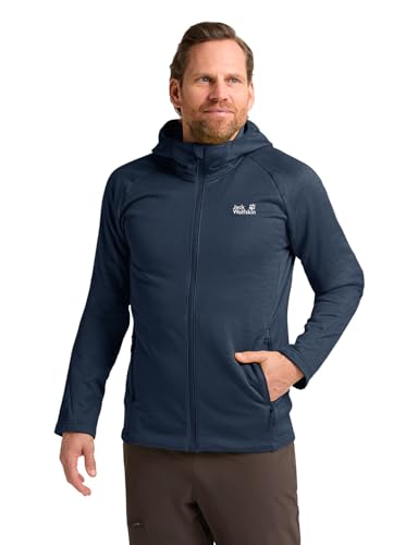 Jack Wolfskin Herren Peak District Hooded Fz M, Midnight Sky, S EU