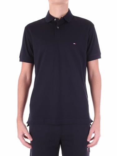 Tommy Hilfiger Herren Poloshirt Kurzarm 1985 Regular Fit, Blau (Desert Sky), L