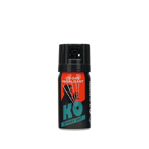KO Security CS-Spray 40 ml – Breitstrahl Personenabwehrspray mit BKA-Zulassung - modernes Design - kompakt und diskret