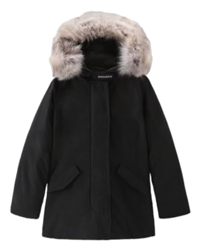 WOOLRICH Arctic Mädchen Parka in Urban Touch mit abnehmbarem Fell Tg 14, Schwarz , 14