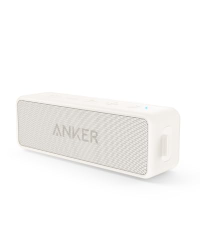 soundcore 2 by Anker Portable Bluetooth Speaker, 12W Stereo Sound, BassUp | IPX7 Waterproof, 24-Hour Playtime, Wireless Stereo Pairing, Speaker for Home, Outdoors, Travel