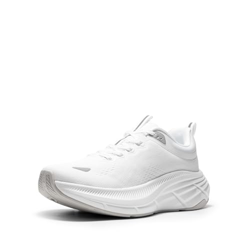 NORTIV 8 Herren Sneaker Sportschuh Leichte & Atmungsaktive Herren Laufschuhe für Walking, Training, Fitness & Alltag,Size 46,Weiss,SNWS246M