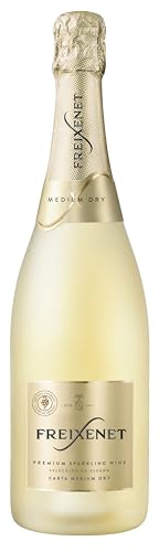Freixenet Carta Medium Dry (1x0,75 l) – Sparkling Wine aus Spanien mit Pfirsich- und Honignoten, aus Macabeo und Chardonnay, trocken-fruchtig, passend zu Vorspeisen und Desserts