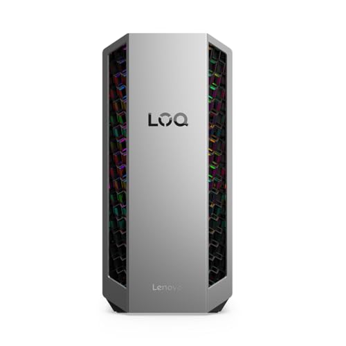 Lenovo LOQ Tower 26ADR10 Gaming Desktop-PC | NVIDIA GeForce RTX 50 | AMD Ryzen 7-8745HX | 32RAM | 1TB | WiFi 7 | Windows 11 | 26L | 11.5kg | Luna Grau-Eclipse Black | 3 Monate GamePass