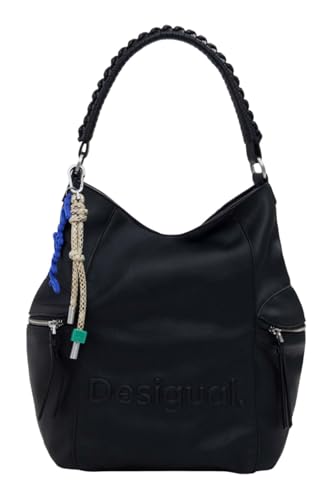 Desigual Rucksack Freizeitrucksack Arica Half Logo Backpack Big Black schwarz