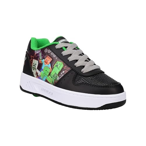 HEELYS Kama Minecraft Schuhe mit Rollen, Schwarz/Grün/Grau, 36 EU