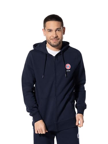 FC Bayern München | Zip-Hoodie Essential I Herren | Rot oder Navy | Fußball