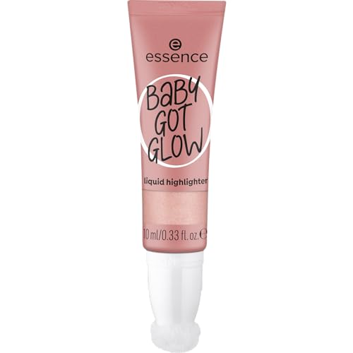 essence BABY GOT GLOW liquid highlighter, Nr. 20, Violett, definierend, Expressergebnis, Einfach zu entfernen, glänzend, vegan, ölfrei, ohne Parabene, ohne Mikroplastikpartikel, 1er Pack (10ml)