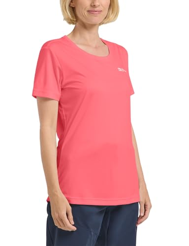 Jack Wolfskin Damen Tech W T-Shirt, Sunset Coral, L EU