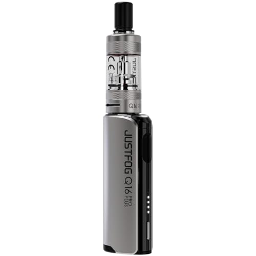 JustFog Q16 Pro Plus 1500mAh E-Zigarette Kit Nikotinfrei Farbe Silber
