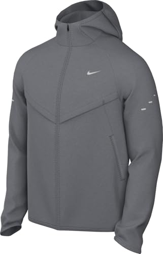 Nike Stride Uv-Laufjacke Mit Dri-Fit Technologie Für Herren, Smoke Grey/Smoke Grey/Reflective Silv, HV4548-084, XL