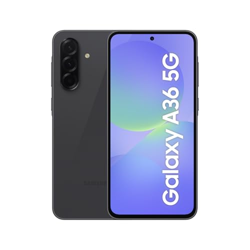 Samsung Galaxy A36 5G AI Smartphone ohne Vertrag, Simlockfreies AI Handy mit Android, 6 GB RAM, 128 GB Speicher, 50-MP-Kamera, Awesome Black, 2,5 Jahre Herstellergarantie [Exklusiv auf Amazon]