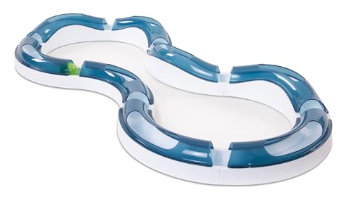 Catit Design Senses Spielschiene, Super Roller, inklusive leuchtaktivem Ball, für Katzen, 1 Stück (1er Pack)