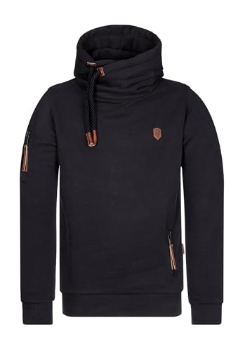 Naketano Herren Kapuzenpullover Pimp Hoodie-X-Large-Black
