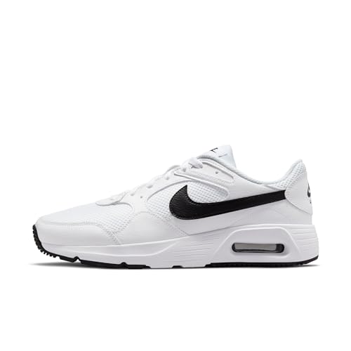 Nike Air Max SC, Herrenschuhe Mann, Weiß/Schwarz-Weiß, 42 EU