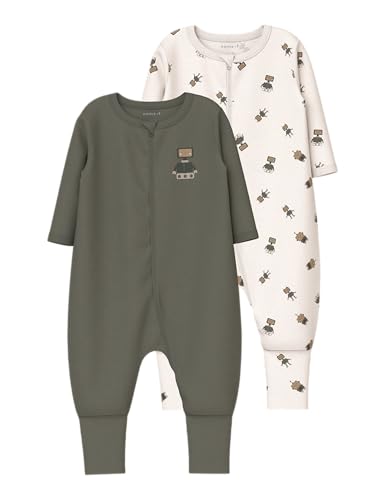 Nbmnightsuit 2P Zip Ff Robot Noos