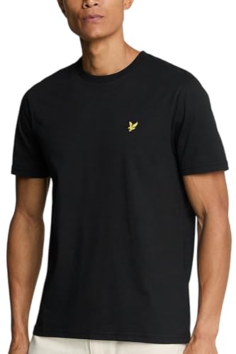 Lyle & Scott T-Shirt Herren | mit Rundhals-Ausschnitt und kurzen Ärmeln | mit goldenem Adler-Logo auf der Brust | XS — XXL
