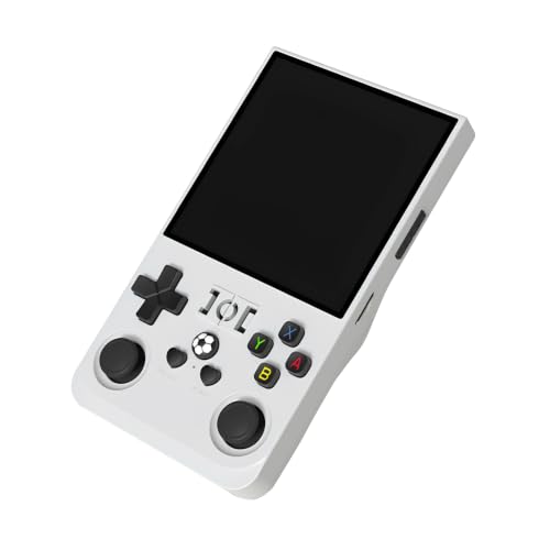 Handheld-Spielekonsole 128 GB, 4-Zoll-Display, Dual-Joysticks(Weiß)