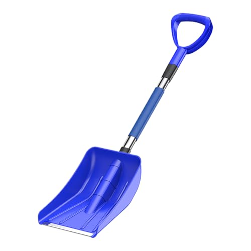 Schneeschaufel - Robuste Aluminiumklinge, ausziehbarer Teleskopgriff, ergonomisches Griffdesign, leichtes Frostschutzschaufelwerkzeug für die Schneeräumung von Fahrzeugwegen | Gl ser